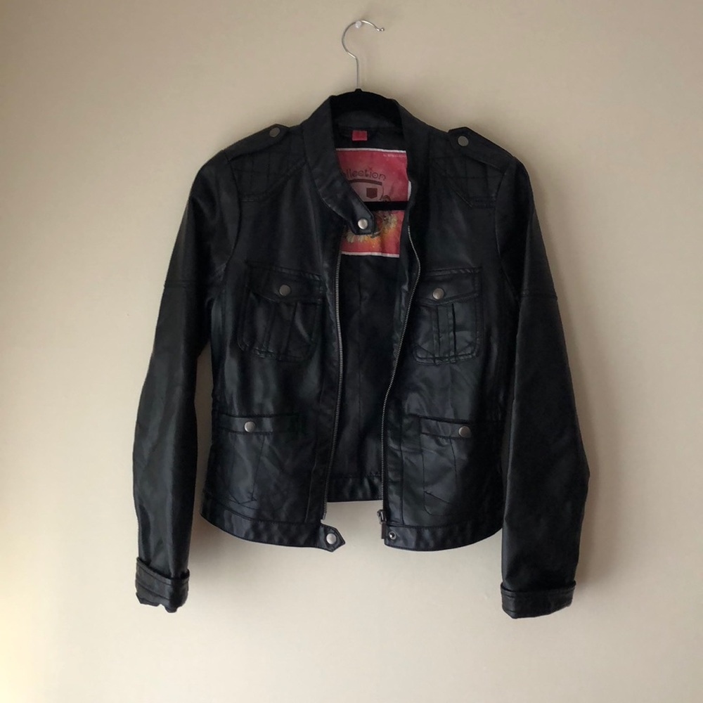 Faux Leather Jacket
